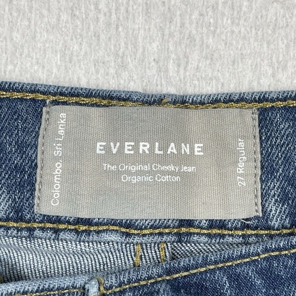 Everlane Jeans Womens 27 Blue Original Cheeky High Rise Straight Leg Casual Pant - Picture 4 of 16